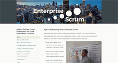 Desktop Screenshot of enterprisescrum.com