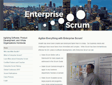 Tablet Screenshot of enterprisescrum.com